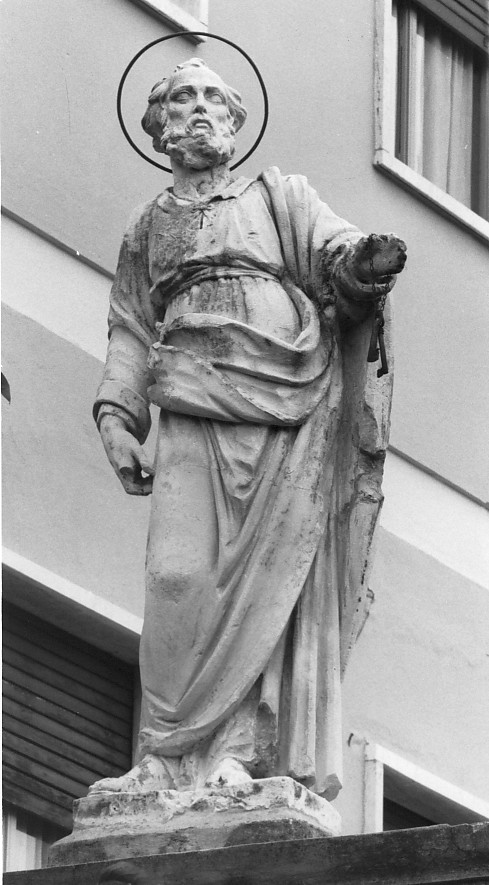 San Pietro (statua, elemento d'insieme) - ambito veneto (metà sec. XVIII)