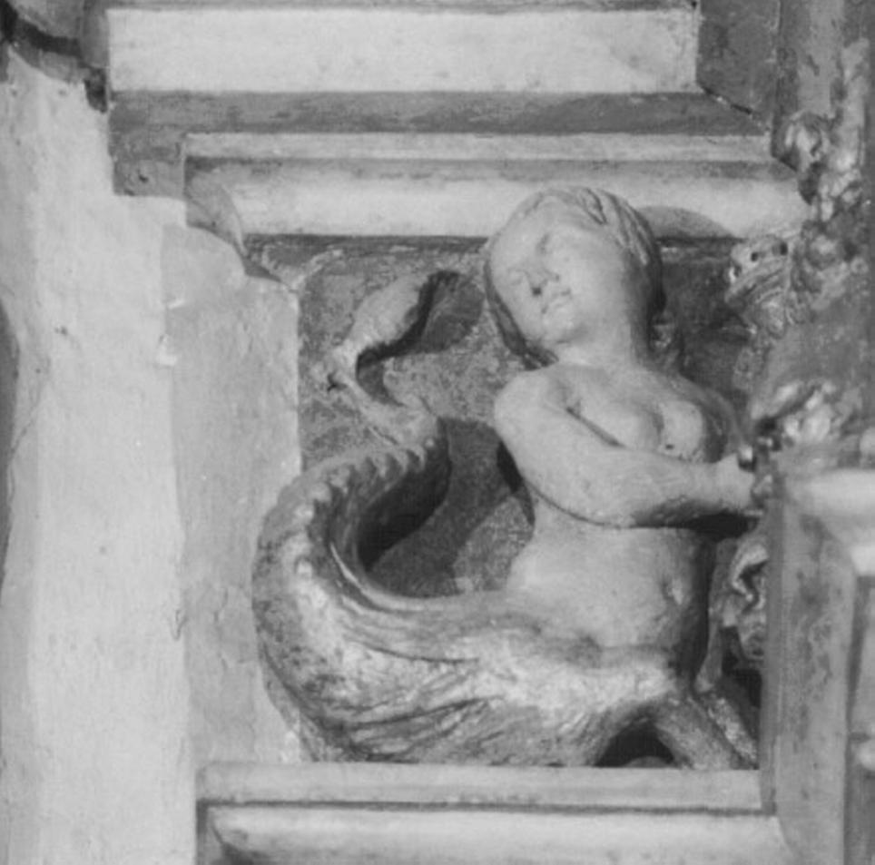 motivi decorativi a grottesche (rilievo) di Giovanni Di Giacomo Da Porlezza (attribuito) (sec. XVI)