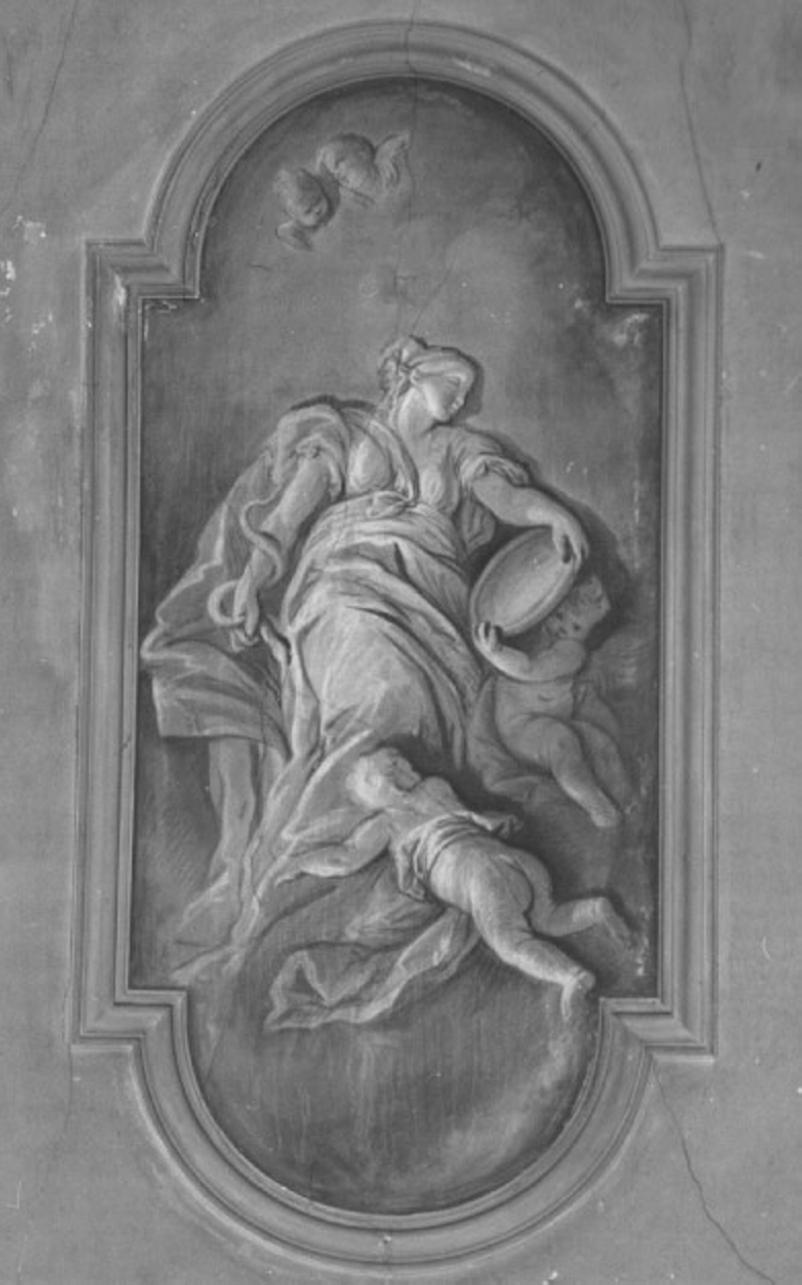 Prudenza (dipinto) di Scajario Giovanni, Canal Giambattista, Zugno Francesco (bottega), Golini Giulio detto Golinetto (sec. XVIII)