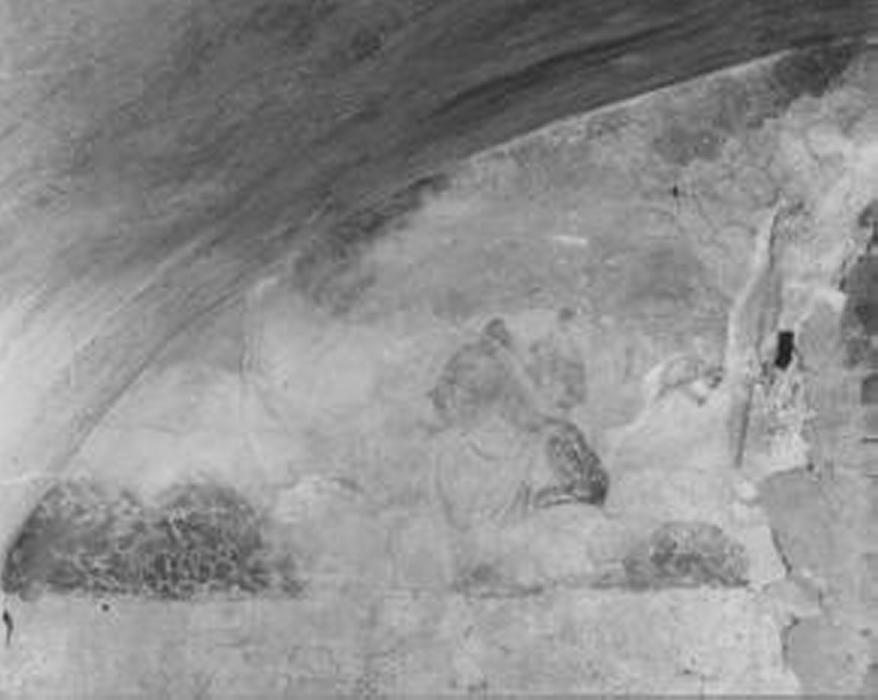 figura femminile inginocchiata (dipinto) - ambito veneto (sec. XVII)