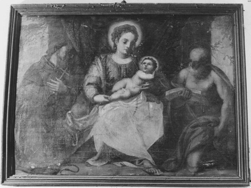 Madonna con Bambino e Santi (dipinto) - ambito veneto (ultimo quarto sec. XVII)