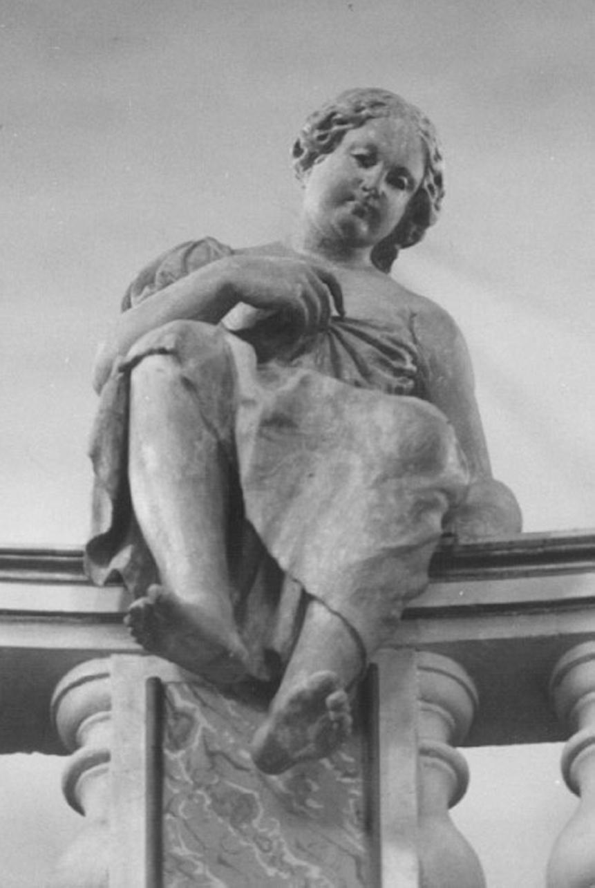 figura femminile (statua, elemento d'insieme) di Marinali Orazio (scuola) (sec. XVIII)