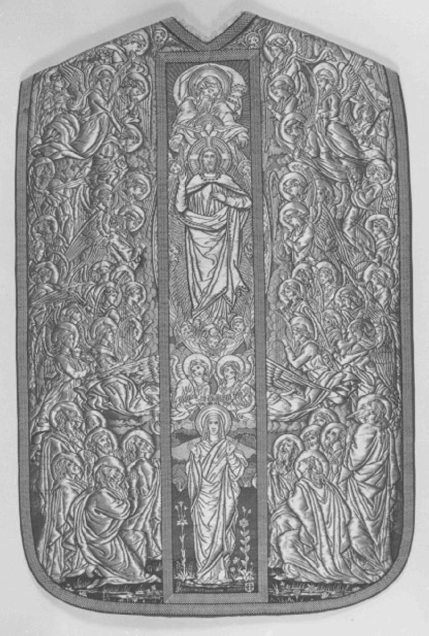 ascensione di Cristo (decorazione, elemento d'insieme) di Poncet Gaspard, Henry J. A (sec. XIX)