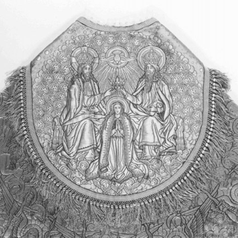 incoronazione di Maria Vergine (decorazione, elemento d'insieme) di Poncet Gaspard, Henry J. A (sec. XIX)