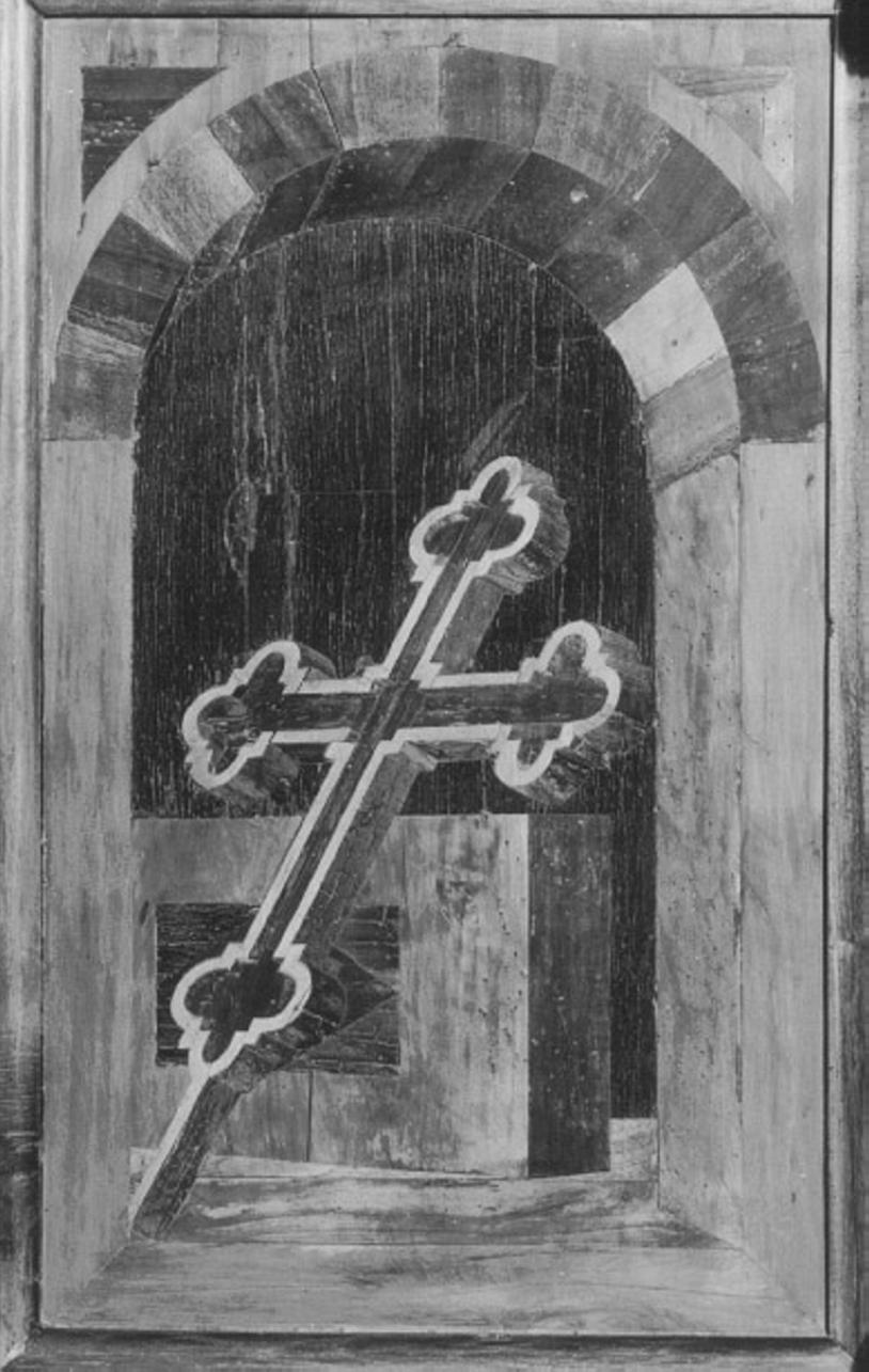natura morta (decorazione a intarsio, elemento d'insieme) di Abbati Pietro Antonio (fine sec. XV)