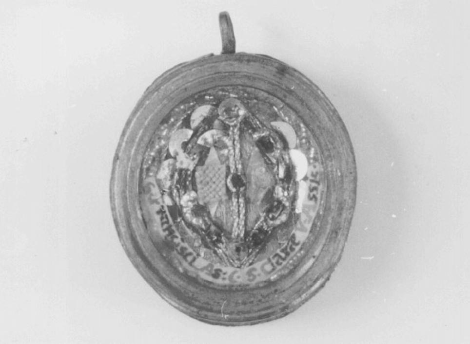 reliquiario a capsula - a medaglione - ambito veneto (sec. XIX)