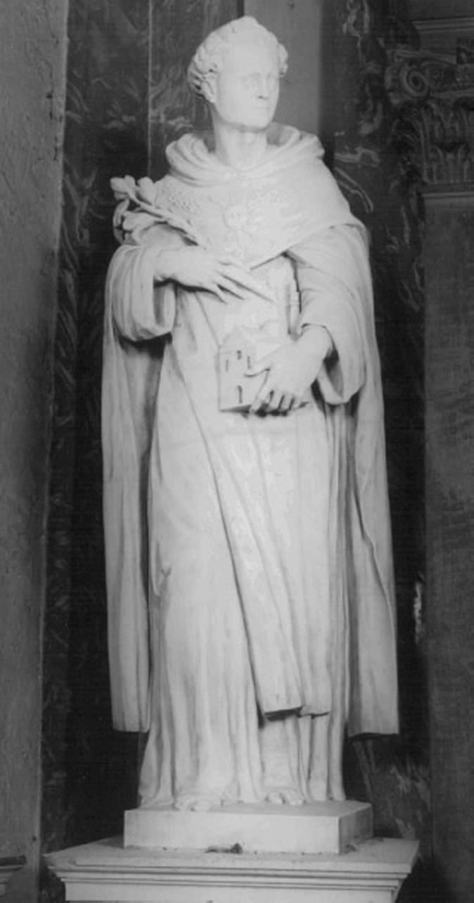 San Tommaso d'Aquino (statua) di Albanese Girolamo (attribuito) (metà sec. XVII)
