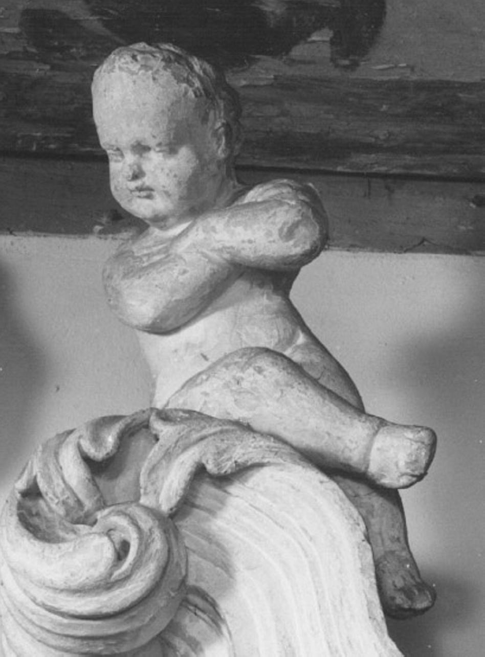 putto (statuetta) di Calvi Giovanni (attribuito) (sec. XVIII)