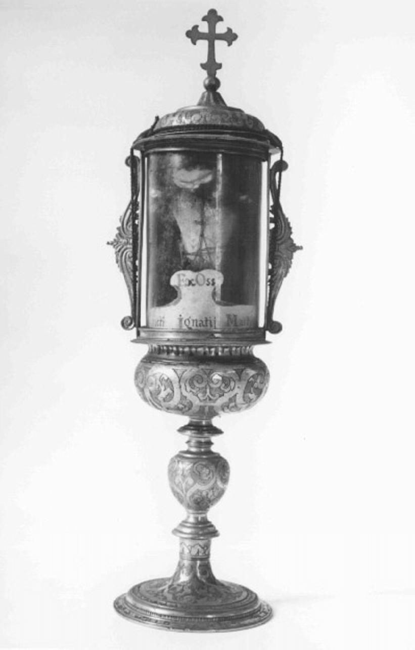 reliquiario a teca - a urna - ambito veneto (sec. XVII)