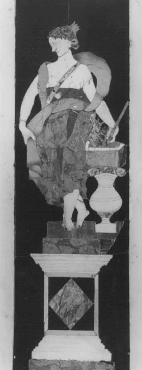 allegoria della Virtù (decorazione a intarsio) di Bovio Da Feltre, Corbarelli Domenico, Corbarelli Antonio, Corbarelli Francesco, Corbarelli Benedetto (sec. XVII)