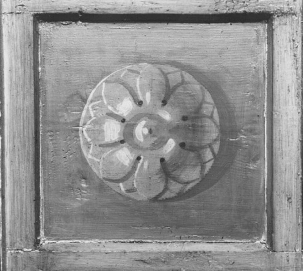 motivo decorativo floreale (cassettone) - ambito veneto (fine sec. XIX)