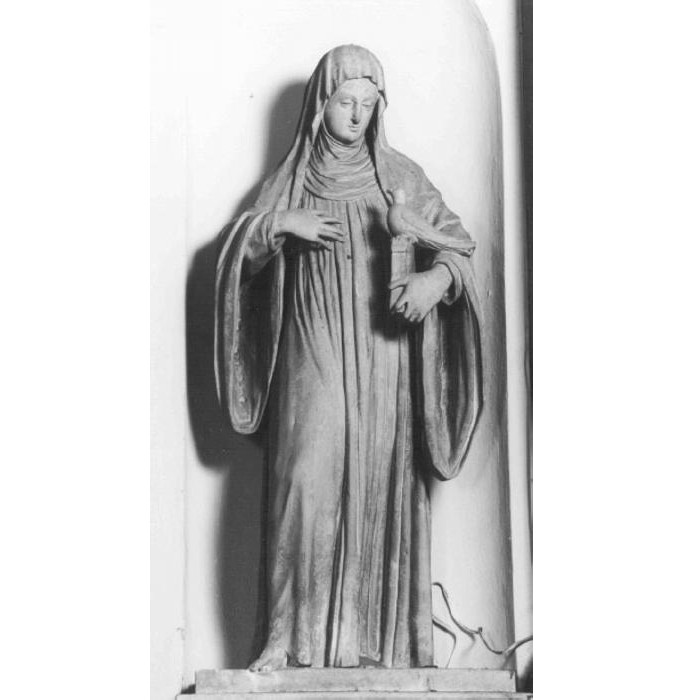 Santa (statua) di Allio Matteo (attribuito) (metà sec. XVII)