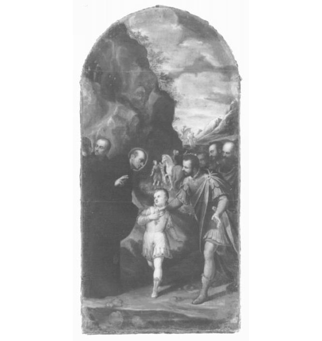 San Benedetto (dipinto) di Maganza Giovanni Battista Il Giovane (attribuito), Maganza Alessandro (attribuito) (sec. XVII)