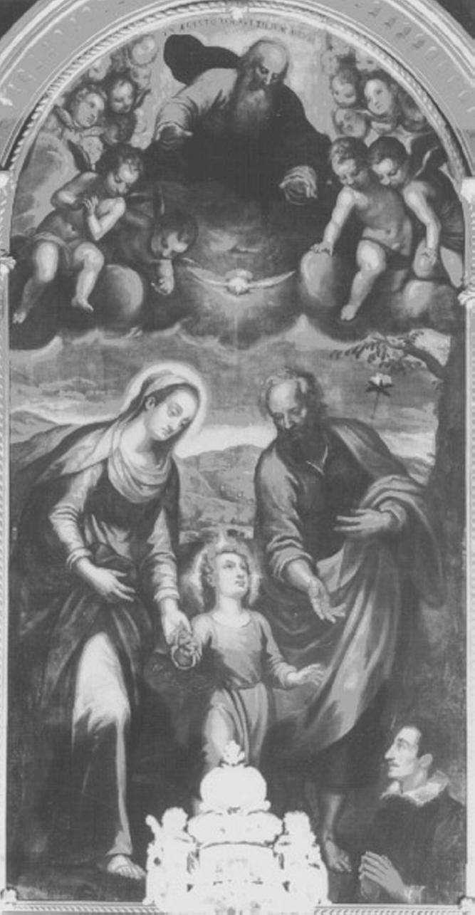 Sacra Famiglia (dipinto) di Maganza Alessandro (attribuito) (inizio sec. XVII)