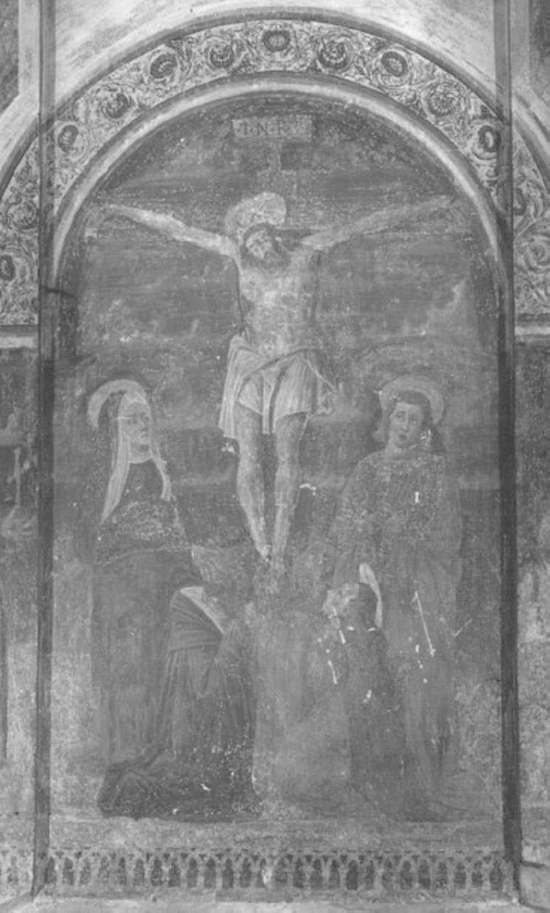 crocifissione (dipinto) di Squarcione Francesco (maniera) (fine sec. XV)