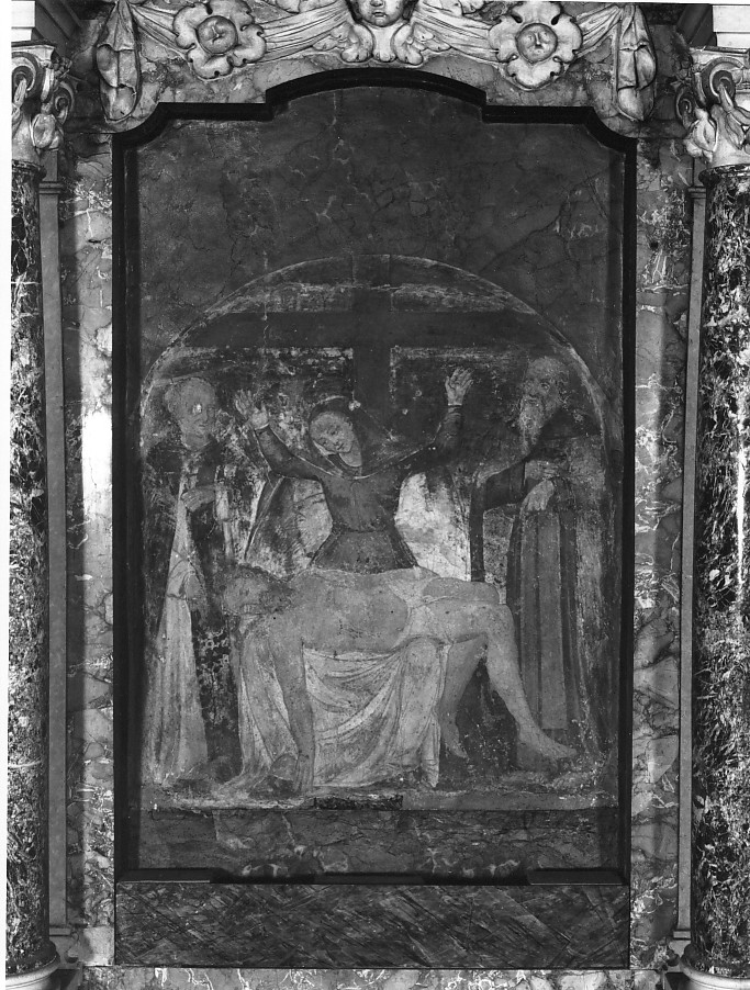 compianto sul Cristo morto (dipinto) - ambito veronese (secc. XIV/ XV)