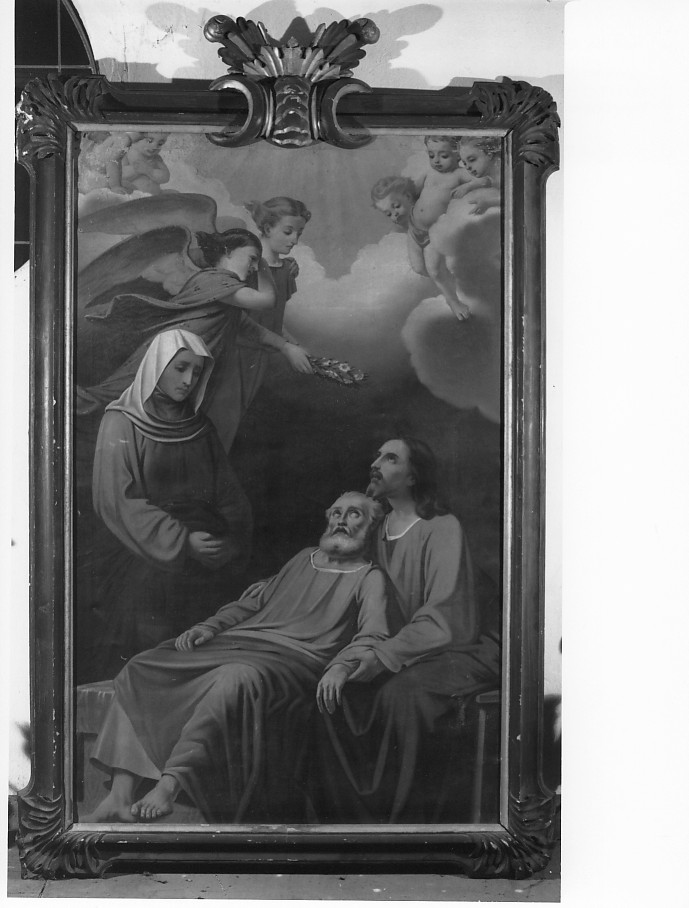 morte di San Giuseppe (dipinto) di Marai Giuseppe (attribuito) (sec. XIX)