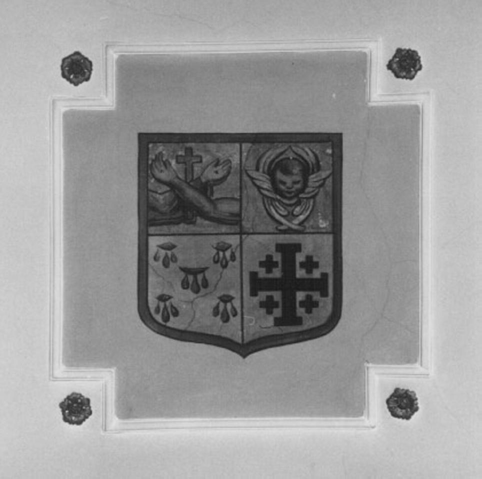 stemma dell'Ordine francescano (dipinto) di Val Gardena (sec. XX)
