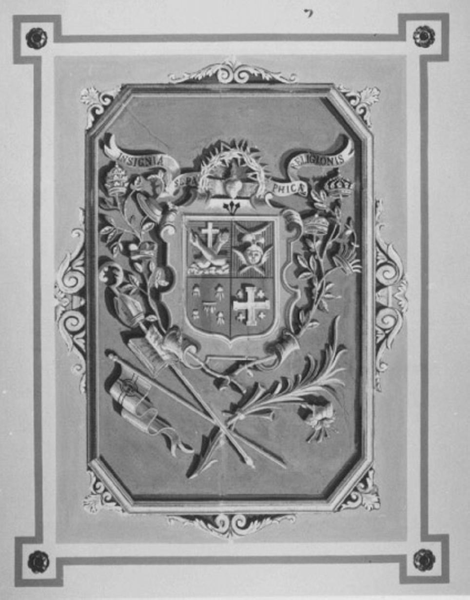 stemma dell'Ordine francescano (dipinto) - ambito veneto (sec. XX)