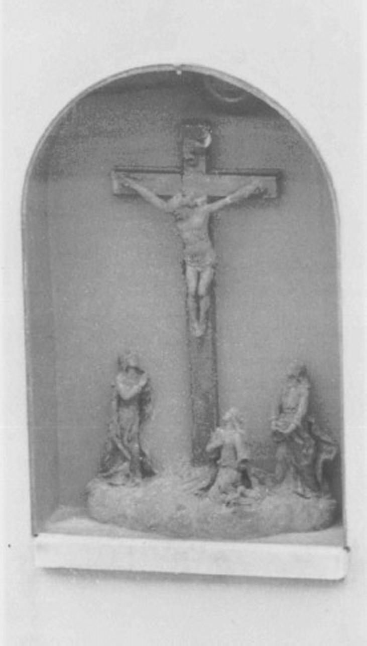 crocifissione di Cristo (gruppo scultoreo) - ambito veneto (secc. XVI/ XVII)