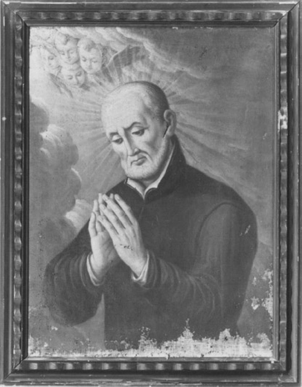 Santo in preghiera (dipinto) di Ciesa Giacomo (seconda metà sec. XVIII)