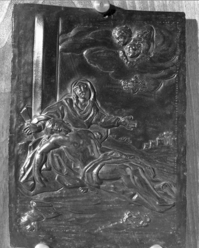 Pietà (placchetta) - produzione veronese (sec. XVIII)