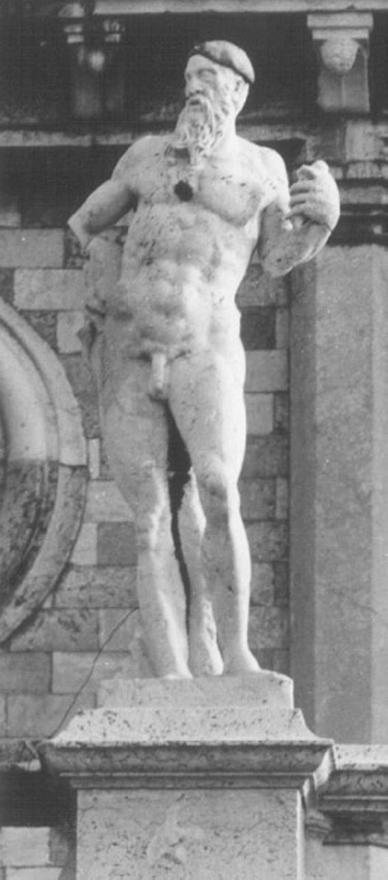 figura maschile (statua) di Albanese Giovanni Battista (attribuito) (sec. XVII)