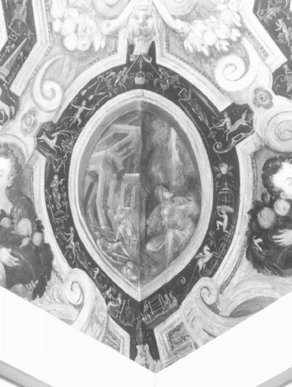 morte dei figli di Giobbe (dipinto) di Maganza Alessandro (e aiuti) (secc. XVI/ XVII)
