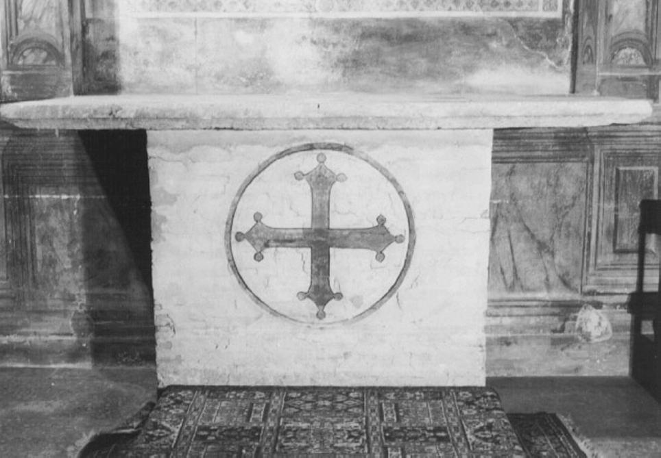 croce (mensa d'altare) - ambito veneto (sec. XV)
