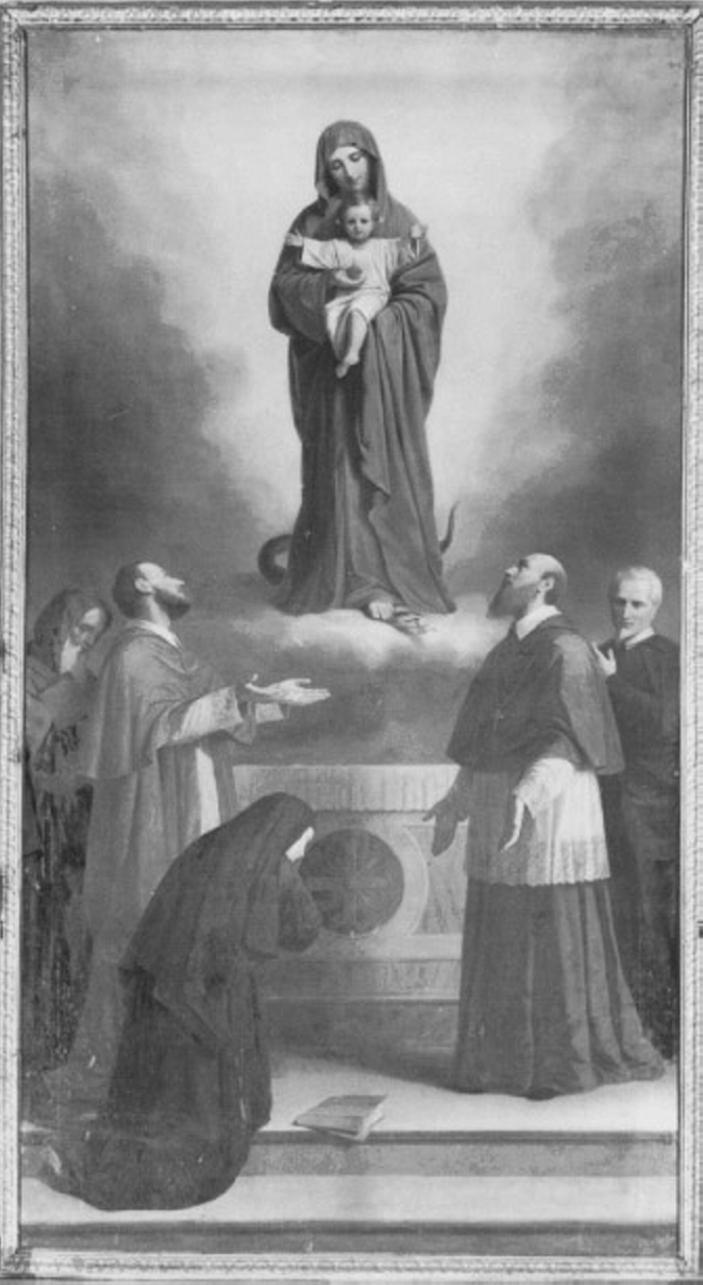 Sacro Cuore di Maria (dipinto) di Busato Giovanni (sec. XIX)