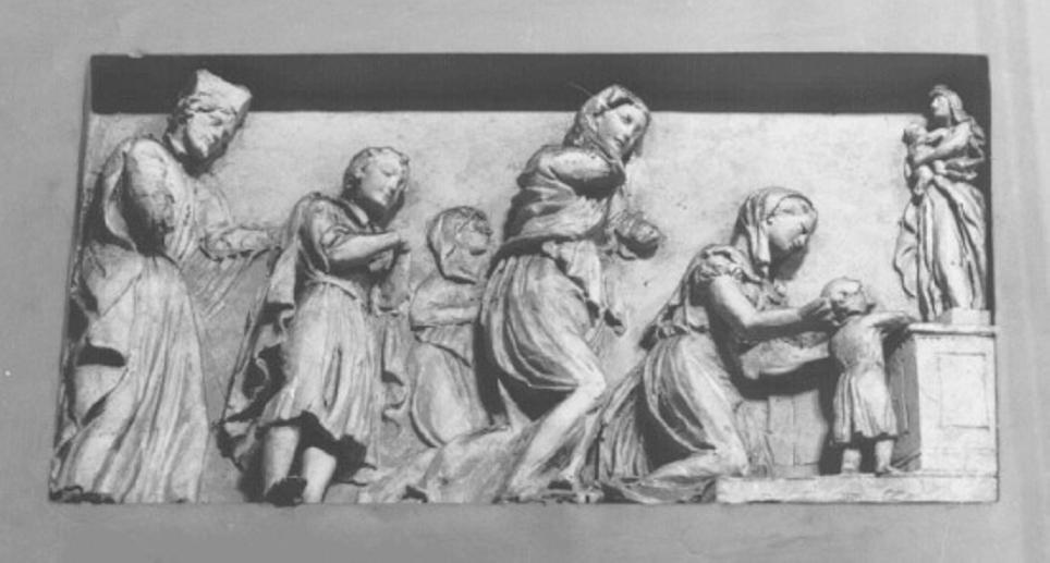 San Filippo Neri (rilievo) di Bagutti Antonio (sec. XIX)