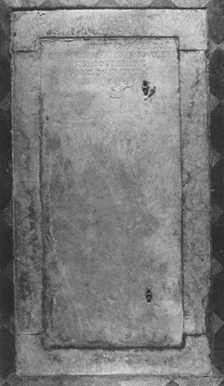 lastra tombale - ambito veneto (sec. XVIII)
