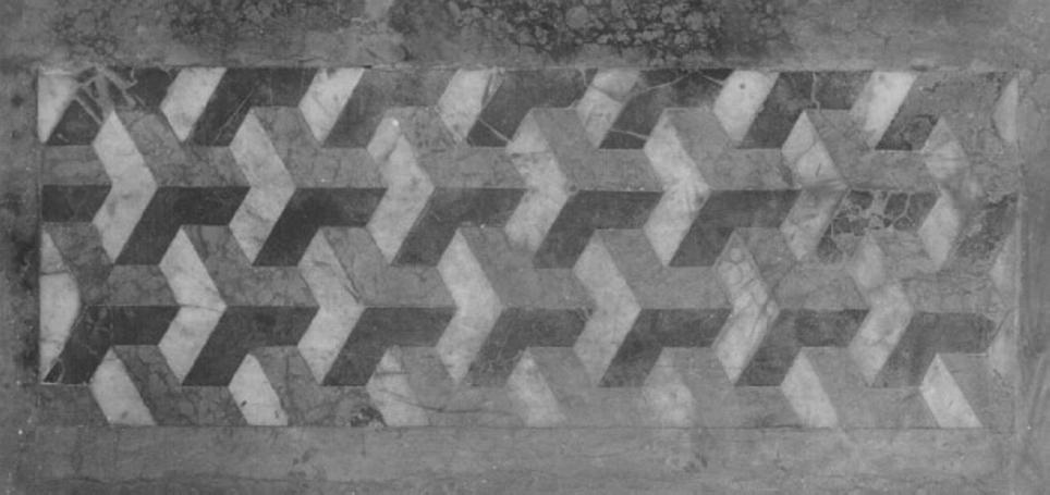 motivi decorativi geometrici (pavimento) - ambito vicentino (prima metà sec. XVII)