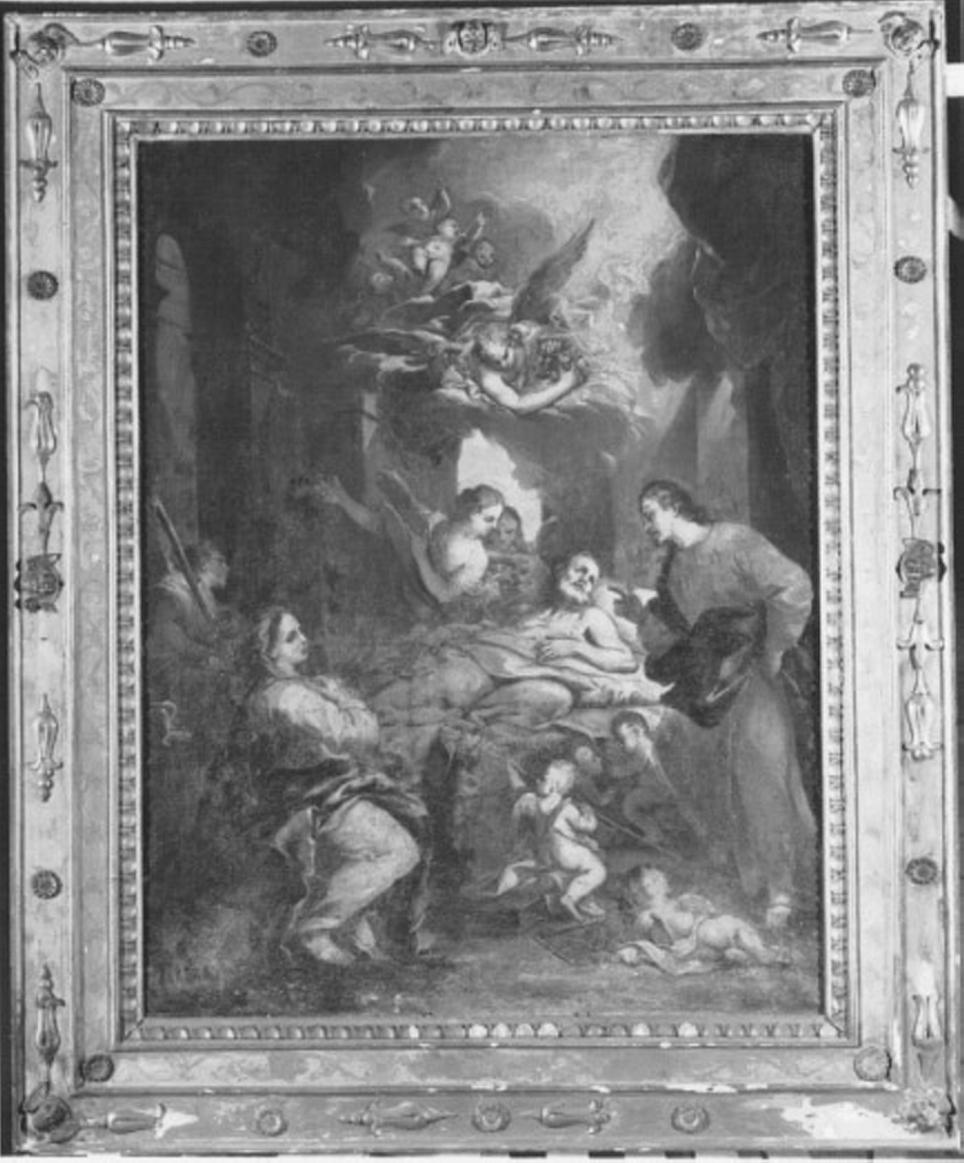 morte di San Giuseppe (dipinto) di Pasqualotto Costantino detto Costantini (sec. XVIII)