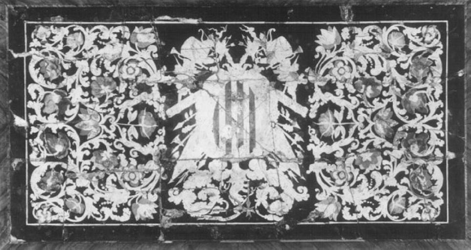 decorazione a intarsio, elemento d'insieme - ambito veneto (secc. XVII/ XVIII)