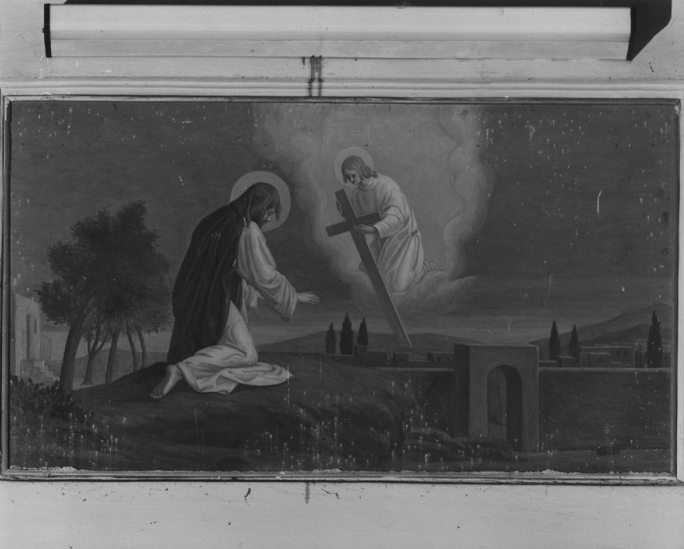orazione di Cristo nell'orto di Getsemani (dipinto) di Pupin Vittorio (attribuito) (sec. XX)