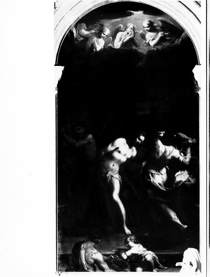 flagellazione di Cristo (dipinto) di Ridolfi Claudio (attribuito) (sec. XVII)