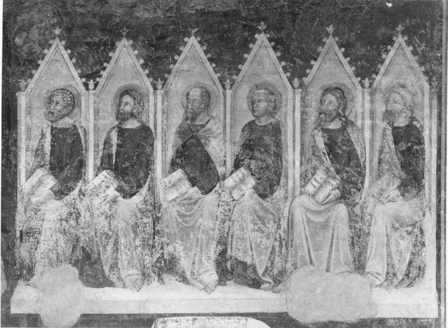 apostoli (dipinto) di Turone Di Maxio Da Cammago (maniera) (sec. XIV)