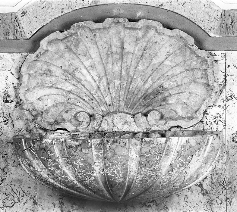 acquasantiera da parete - ambito veneto (secc. XVI/ XVII)