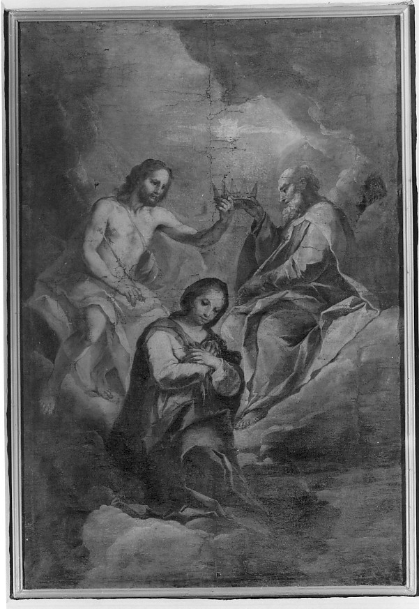 incoronazione di Maria Vergine (dipinto) di De Pieri Giovanni Antonio detto Zoppo Vicentino (maniera) (sec. XVIII)