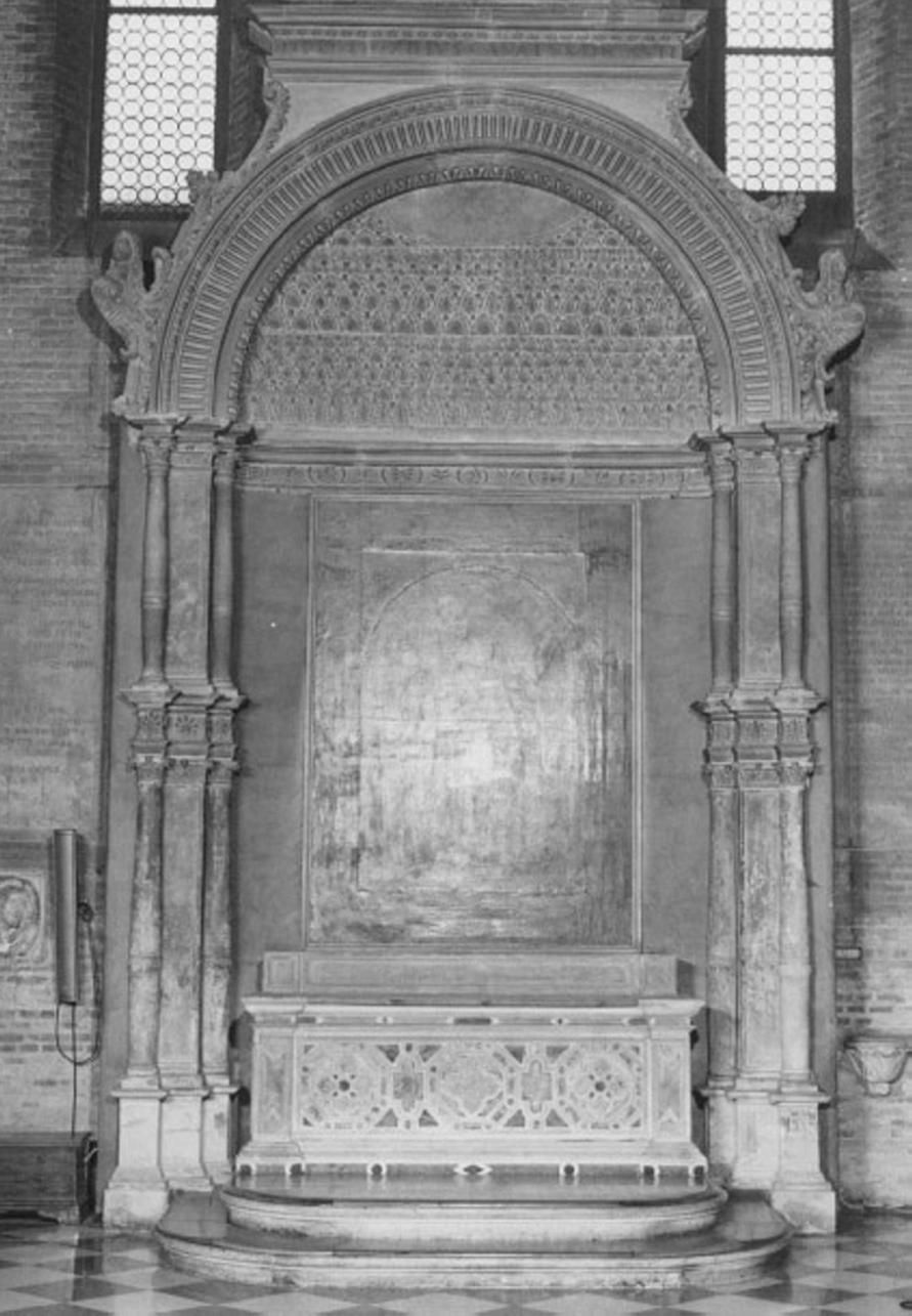altare di Giacomo Di Giacomo Da Porlezza detto Pedemuro (bottega) (sec. XV)