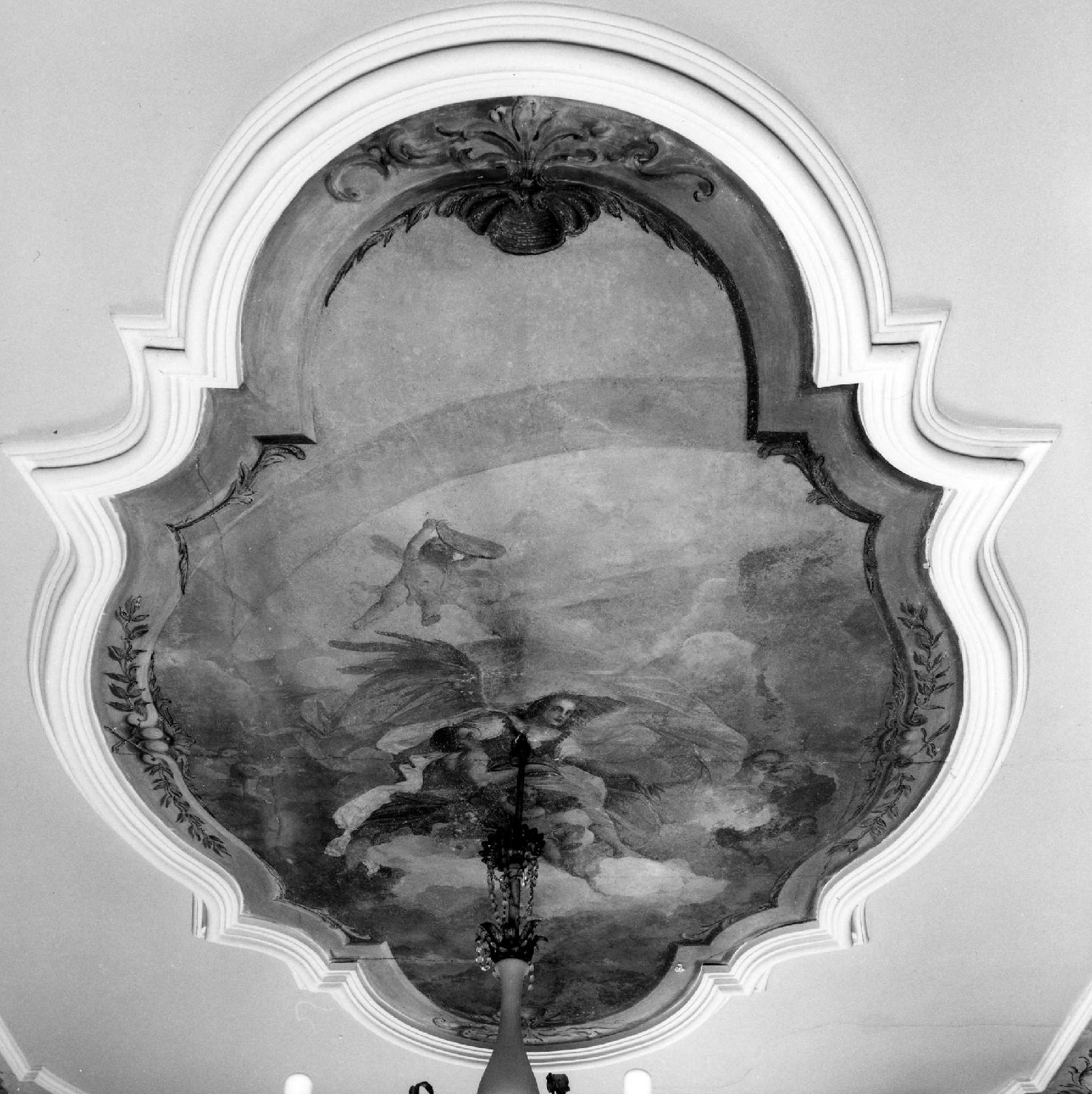 scena allegorica (soffitto dipinto) di Anselmi Giorgio (sec. XVIII)