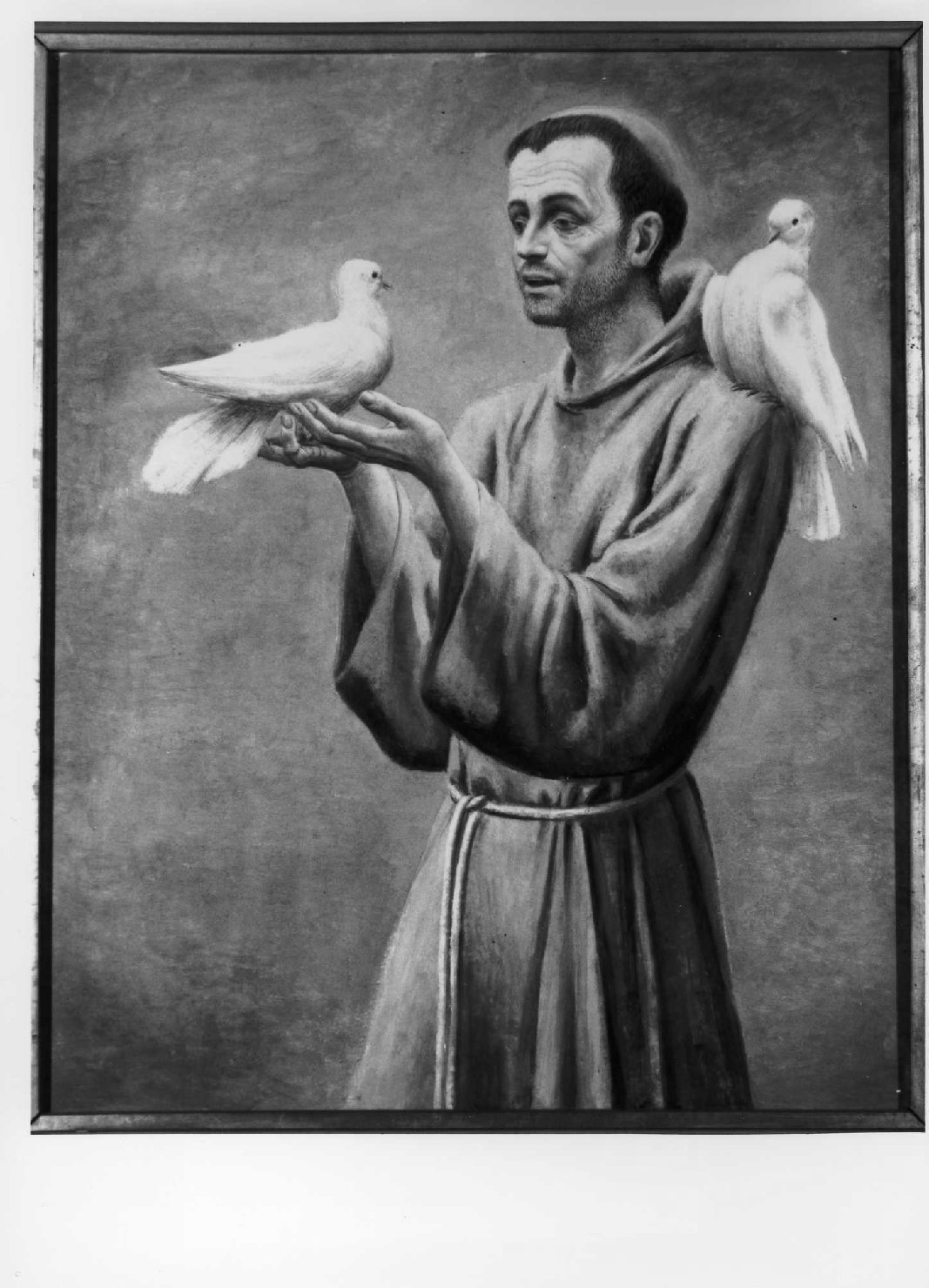 san Francesco d'Assisi (dipinto) di Oppi Ubaldo (sec. XX)