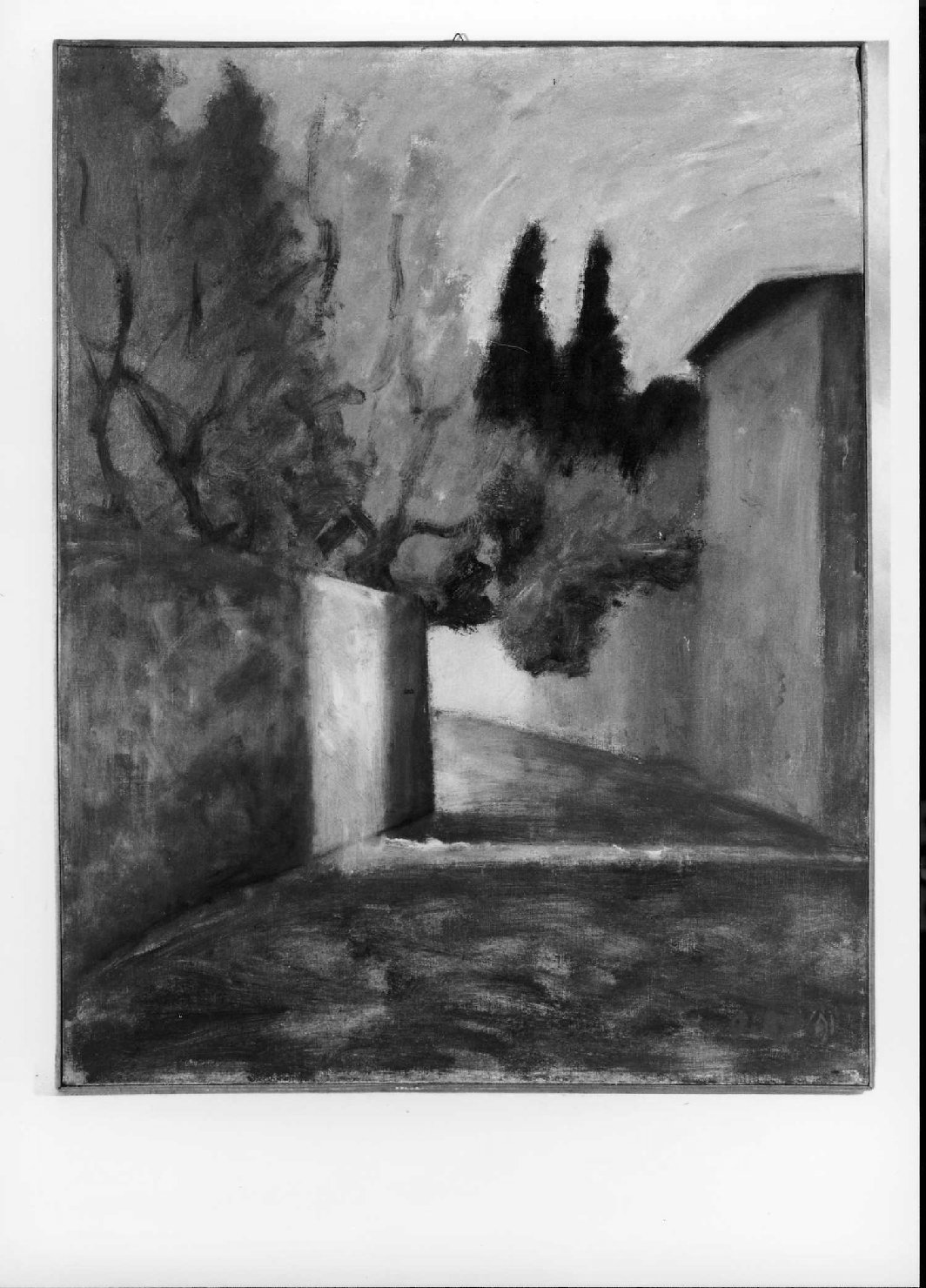 Veduta di via San Leonardo (dipinto) di Rosai Ottone (sec. XX)