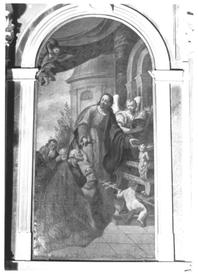 Cristo consegna le chiavi a San Pietro (dipinto) - ambito veneto (seconda metà sec. XVIII)