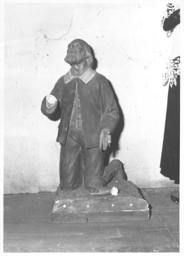 figura maschile inginocchiata (statua) - ambito veneto (prima metà sec. XX)