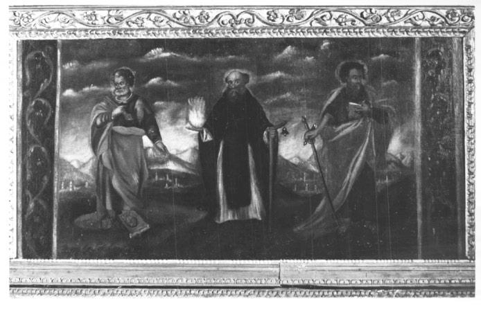 San pietro, San paolo e Sant'Antonio abate (dipinto) - ambito veneto (sec. XVII)