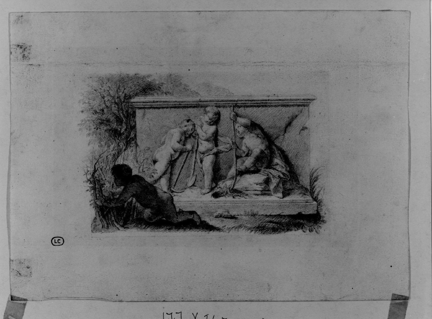 scena allegorica (disegno) di Cignaroli Giandomenico (sec. XVIII)