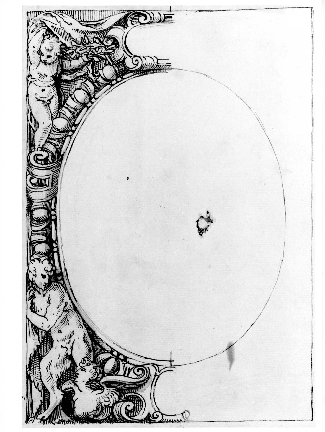 cornice (disegno) di Farinati Paolo (seconda metà sec. XVI)
