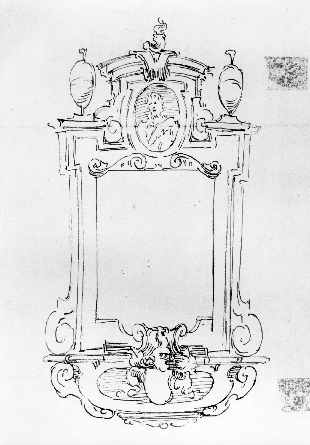 monumento funerario (disegno) di Farinati Paolo (seconda metà sec. XVI)